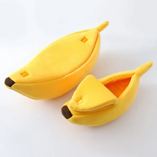 At Meow™ Banana Shaped Cat Bed