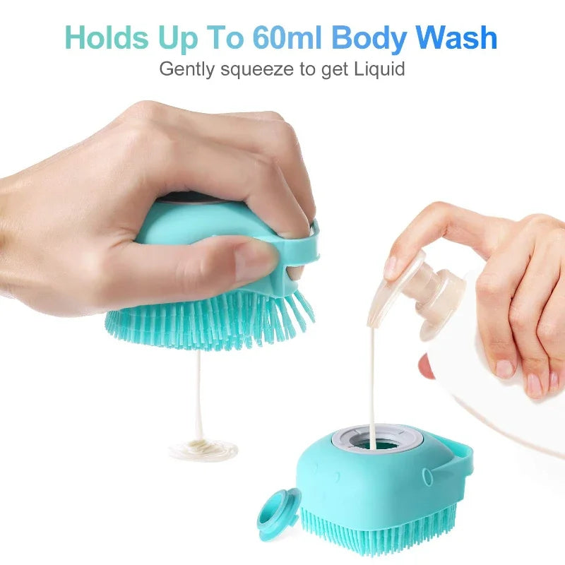 Soft Silicone Shampoo Scrubber for Cats