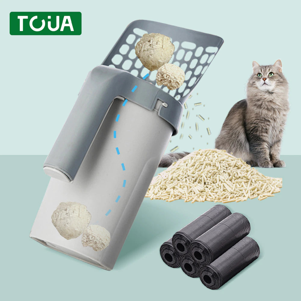 Cat Litter Scoop with Refill Kitty Bags