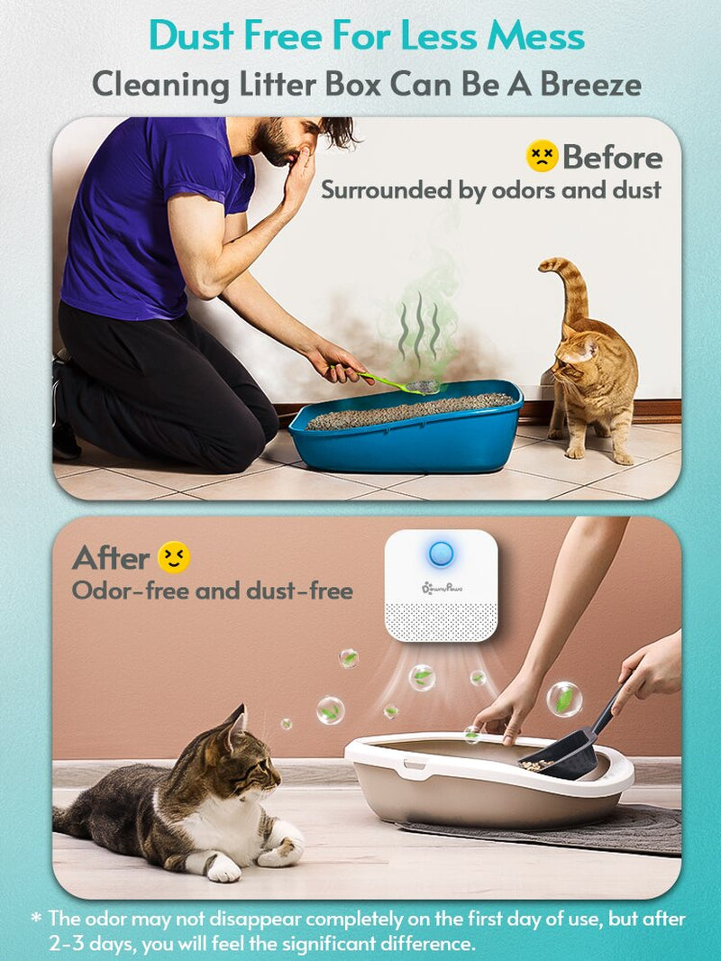 Downypaws Smart Cat Litter Box Deodorizer